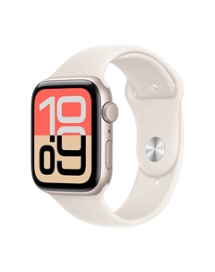 Умные часы Apple Watch SE 3, 2025 (GPS), 44 мм, Starlight Aluminum Case/Starlight Sport Band - M/L