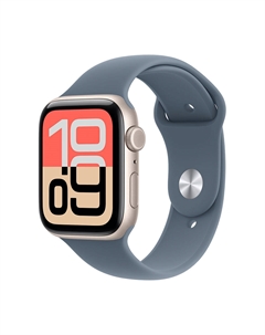 Умные часы Apple Watch SE 3, 2025 (GPS + Cellular), 40 мм, Starlight Aluminum Case/Anchor Blue Sport Band - M/L