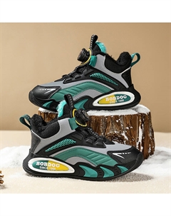 Нескользящие, амортизирующие, износостойкие, теплые, низкие, детские, повседневные кроссовки для детей, розовый/фиолетовый Bobdog