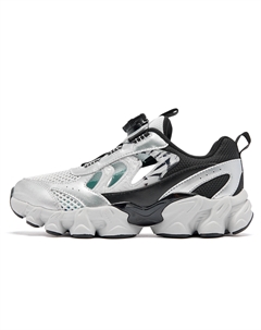 Кроссовки детские Whale Wave 2.0 с противоскользящим покрытием и износостойким низким верхом, серый/серебряный Qiaodan