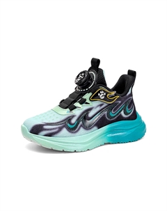 Низкие детские кроссовки для повседневной жизни, черный/зеленый Tonybear