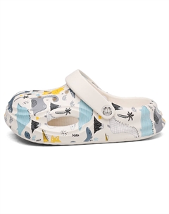 Детские сабо из ЭВА с рисунком, устойчивые к истиранию, дышащие, быстросохнущие, легкие, с амортизацией, серый Jiafeimao