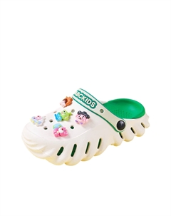 Тапочки для детей от 3 до 7 лет, белый/зеленый Abc-kids