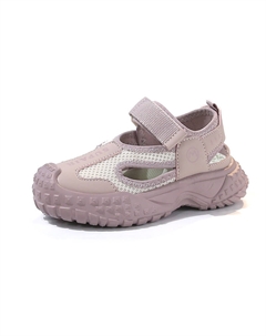 Детские сандалии с низким верхом: противоскользящие, износостойкие, упругие, дышащие, легкие, амортизирующие, фиолетовый Qiquduck