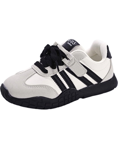 Кроссовки для бега для детей с низким верхом, устойчивые к истиранию, легкие, дышащие, амортизирующие и нескользящие, черный Qiquduck