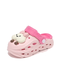 Детские противоскользящие, противоударные, износостойкие, дышащие, легкие, амортизирующие детские сабо, розовый Mulinsen