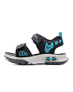 Детские сандалии с низким верхом, нескользящие и дышащие, черный/синий Bobdog