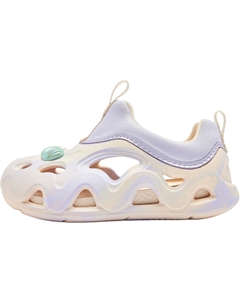 Детские сандалии с низким верхом, устойчивые к скольжению, для детей от 3 до 7 лет, фиолетовый/розовый Qiaodan