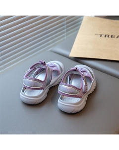 Сандалии детские с низким верхом, дышащие, противоскользящие, устойчивые к истиранию и ударам, фиолетовый Snoopy