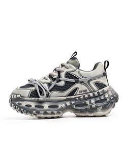 Износостойкие низкие кроссовки для подростков с эффектом увеличения роста, серый Kung fu partners