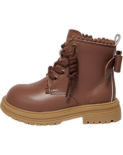 Детские кожаные ботинки для детей, коричневый Snoffy