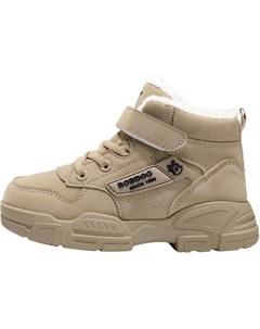 Скользоустойчивые, износостойкие, легкие, амортизирующие, утепленные мид-топы детские повседневные кроссовки Kids', розовый Bobdog