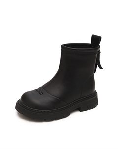 Нескользящие теплые высокие детские ботинки, черный Budding