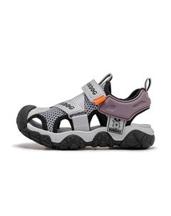 Сандалии детские, нескользящие, износостойкие, дышащие, с низким верхом, фиолетовый/серый Bobdog