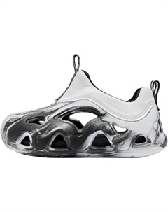 Детские сандалии с низким верхом, устойчивые к скольжению, для детей от 3 до 7 лет, черный/белый Qiaodan