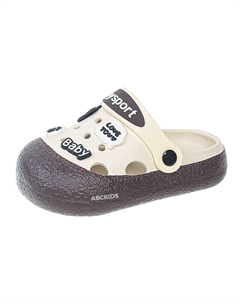 Детские тапочки с низким верхом, устойчивые к истиранию, легкие, амортизирующие, белый/коричневый Abc-kids