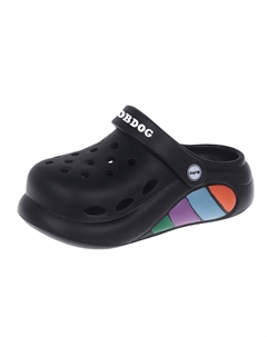 Детские тапочки, устойчивые к истиранию, дышащие, нескользящие, черный Bobdog