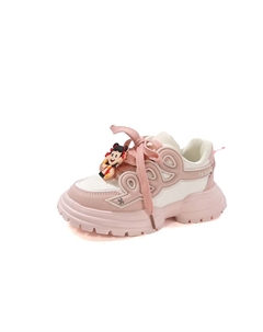 Кроссовки для бега с защитой от скольжения и износа для детей, розовый Yuzhaolin