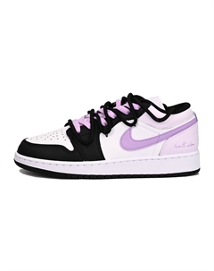 Детские кроссовки для скейтбординга Air 1 для начальной школы, розовый/фиолетовый Jordan