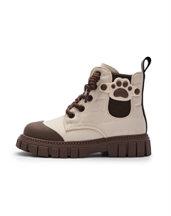 Детские ботинки белые кофейные детские Balabala