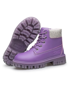 Детские кожаные ботинки для детей, синий Zro