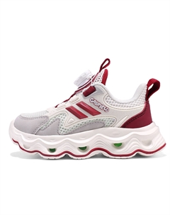 Кроссовки для бега для детей: противоскользящие, износостойкие, с отскоком, дышащие, легкие, амортизирующие, бургундия Adoonga