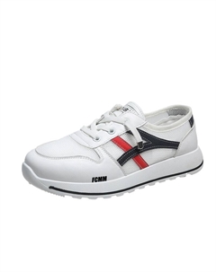 Износостойкие дышащие повседневные детские кроссовки для подростков, белый/красный Fcmm