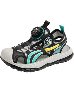 Сандалии детские с противоскользящей амортизацией и износостойкостью, черный/синий Bobdog