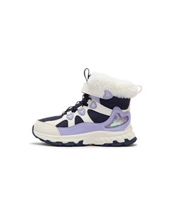 Прочные теплые детские ботинки цвета черного дерева и фиолетового цвета Xtep