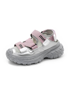 Детские сандалии с низким верхом, противоскользящие, с амортизацией, устойчивые к истиранию, с отскоком, дышащие, фиолетовый Marcolor