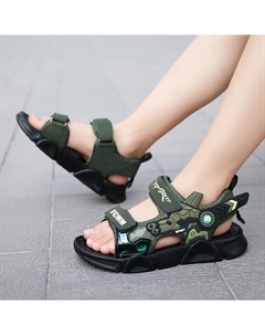 Нескользящие дышащие низкие сандалии армейского зеленого цвета для детей Fcmm