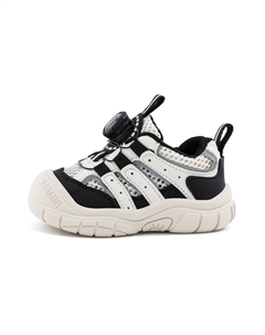 Нескользящие, амортизирующие, дышащие, низкие детские туфли для младенцев и малышей, бежевый/черный Ebmini