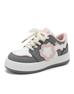 Низкие противоскользящие износостойкие детские кроссовки для скейтбординга, розовый Yuzhaolin