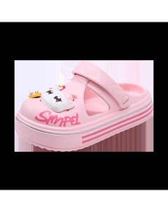 Детские шлепанцы с противоскользящей подошвой, устойчивые к истиранию, легкие и амортизирующие, розовый Abc-kids