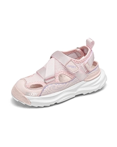 Детские сандалии с низким верхом, амортизирующие, износостойкие, дышащие, белый/розовый Snoopy