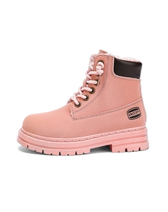 Детские кожаные ботинки для детей, розовый Snoopy