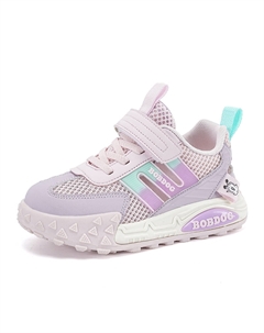 Дышащие, нескользящие, амортизирующие, износостойкие низкие кроссовки для активного отдыха для детей, розовый/фиолетовый Bobdog