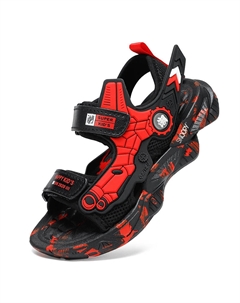 Сандалии детские, противоскользящие, износостойкие, дышащие, с низким верхом, черный/красный Snoopy