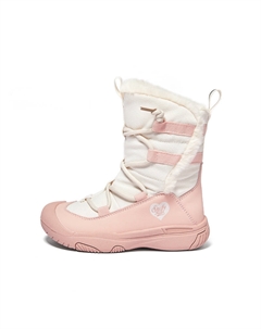 Противоскользящие и износостойкие теплые детские ботинки, кремовый/белый/розовый Snoffy