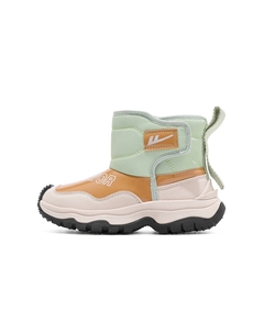 Противоскользящие, износостойкие, дышащие, теплые, высокие детские ботинки, коричневый/зеленый Warrior