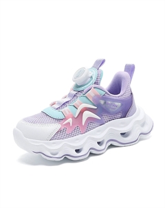 Кроссовки для бега с низким верхом для детей с амортизацией, износостойкие, с отскоком, дышащие, легкие, розовый/фиолетовый Qiquduck
