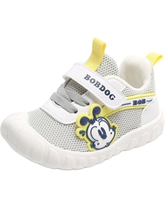 Противоскользящие, амортизирующие, дышащие детские туфли для младенцев и малышей, серый Bobdog