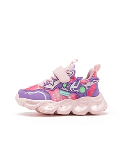 Детские кроссовки Rebound с противоскользящей амортизацией, розовые/фиолетовые Snoopy