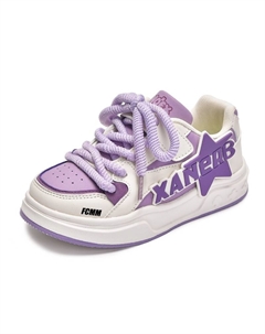 Нескользящие, легкие, амортизирующие, низкие детские кроссовки для скейтбординга, фиолетовый Fcmm