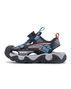 Детские сандалии с низким верхом, противоскользящей амортизацией, износостойкостью, отскоком, легкостью и амортизацией, серый/синий Bobdog