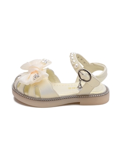 Нескользящие, легкие, амортизирующие, низкие сандалии для детей, бежевый Budding