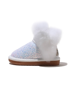 Нескользящие и износостойкие теплые детские ботинки средней высоты, белый Babaya