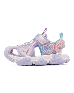 Детские сандалии с низким берцем и дышащей подошвой, устойчивые к ударам, розовый/фиолетовый Bobdog