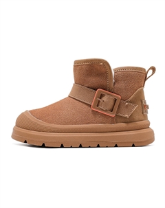 Теплые нескользящие высокие детские ботинки, оранжевый/коричневый Bobdog