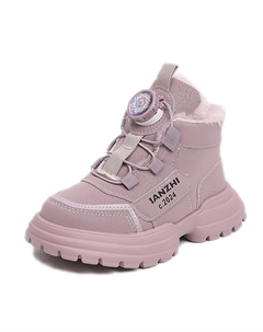 Детские кожаные ботинки с противоскользящей подошвой для детей от 3 до 7 лет, фиолетовый Saint waters